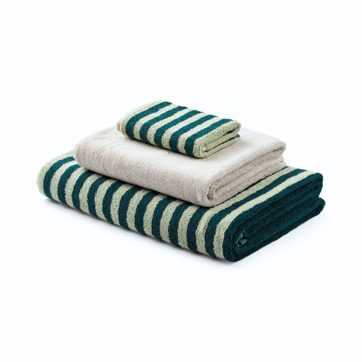 3 stk håndklæde sampak - Moonbeam/Sea Foam & Deep Teal